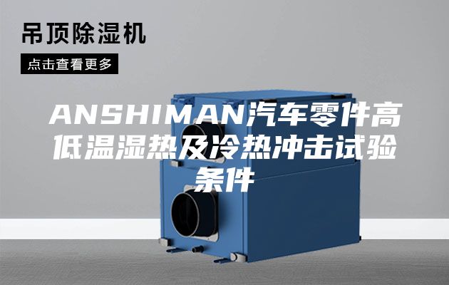 ANSHIMAN汽車零件高低溫濕熱及冷熱沖擊試驗(yàn)條件